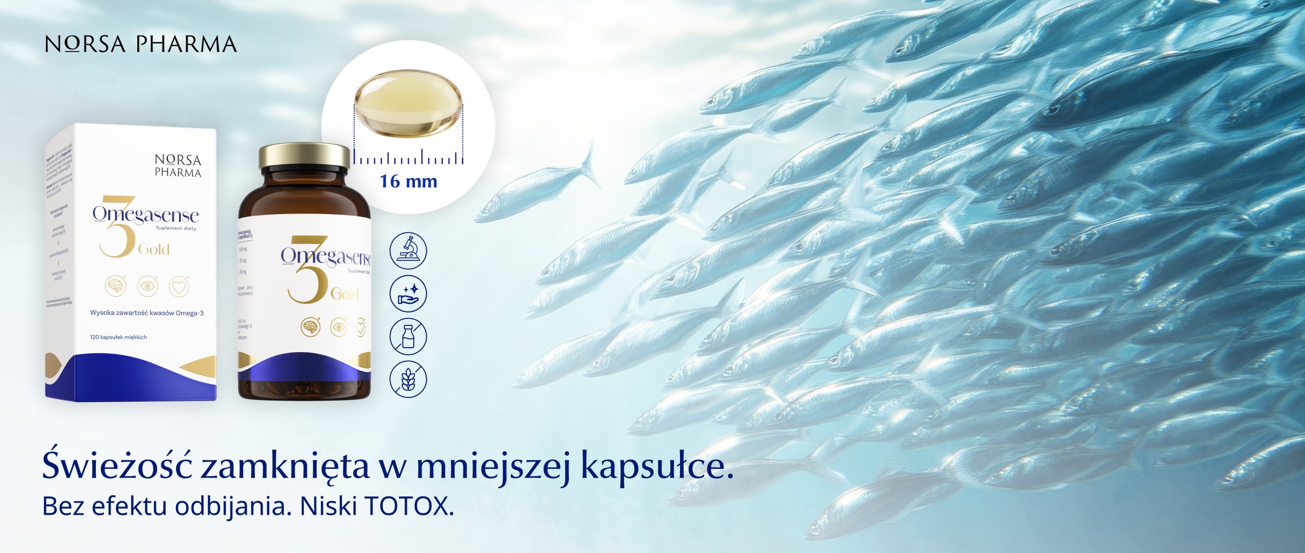 omegasense gold banner norsa pharma